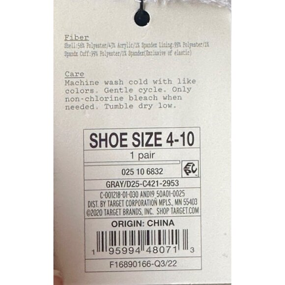 Lot of 2 Ankle and Short Crew Christmas Winter Cozy Socks A New Day/Old Navy - Picture 12 of 13